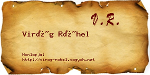 Virág Ráhel névjegykártya
