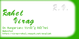 rahel virag business card